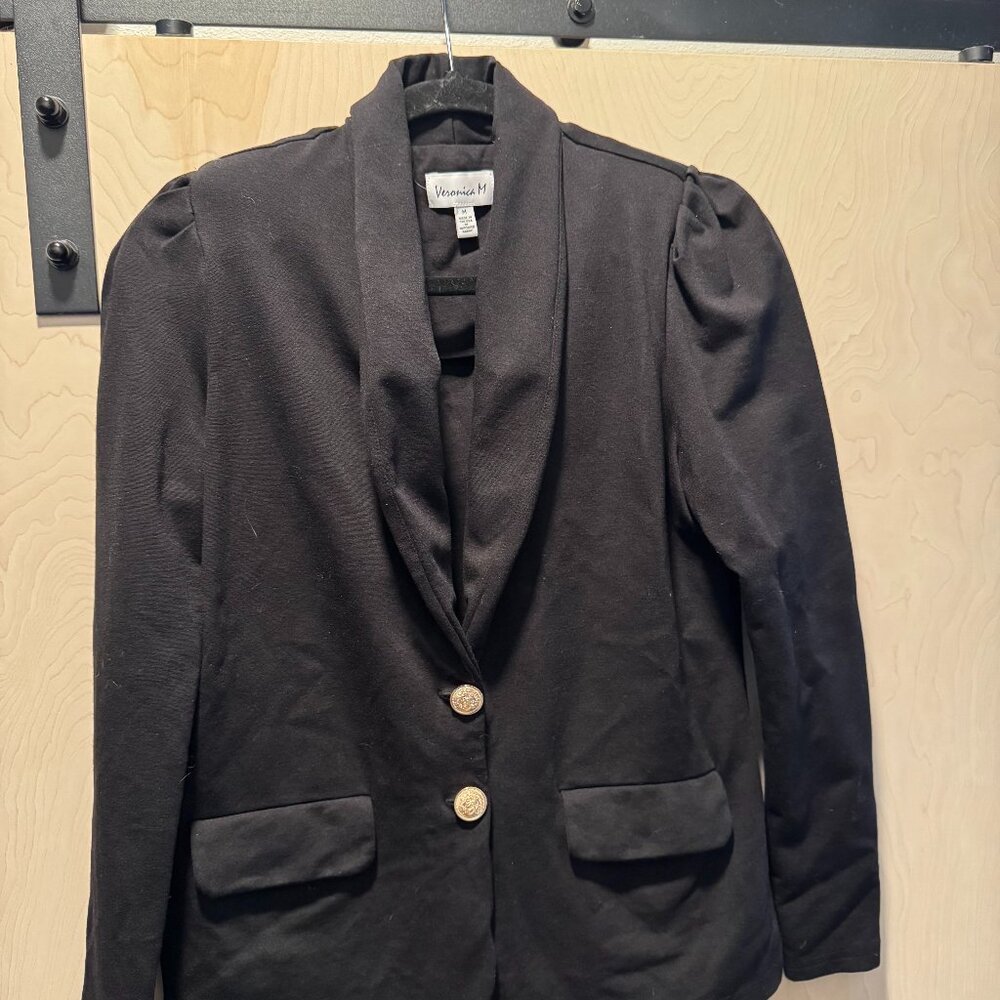 Women's Black Blazer Veronica M Knit Stretch